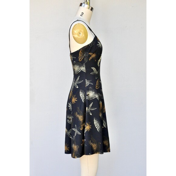 Fuzzi Dress Made in Italy Blondes Novelty Print Mini Dress Seashells XS - Picture 7 of 10
